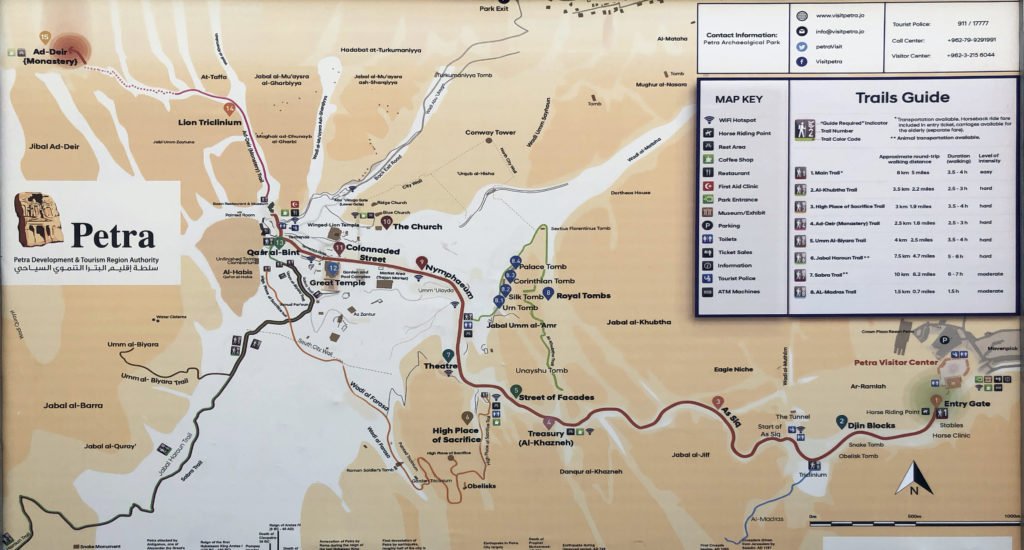 a map of Petra