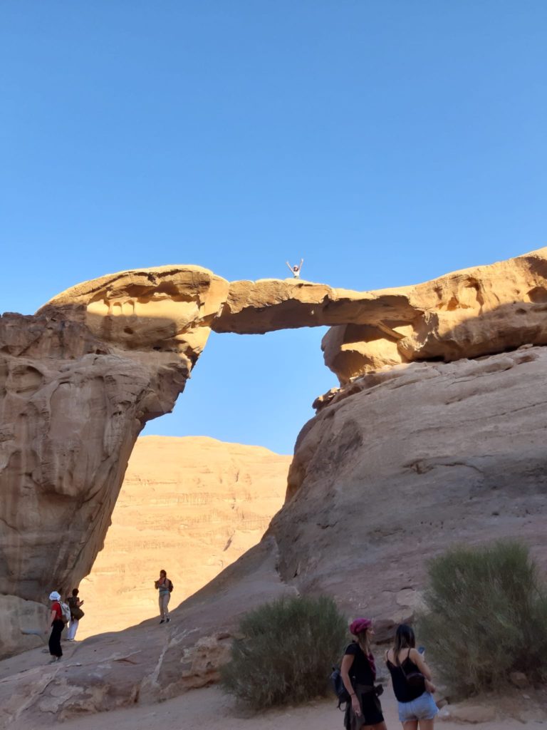 A rock arch