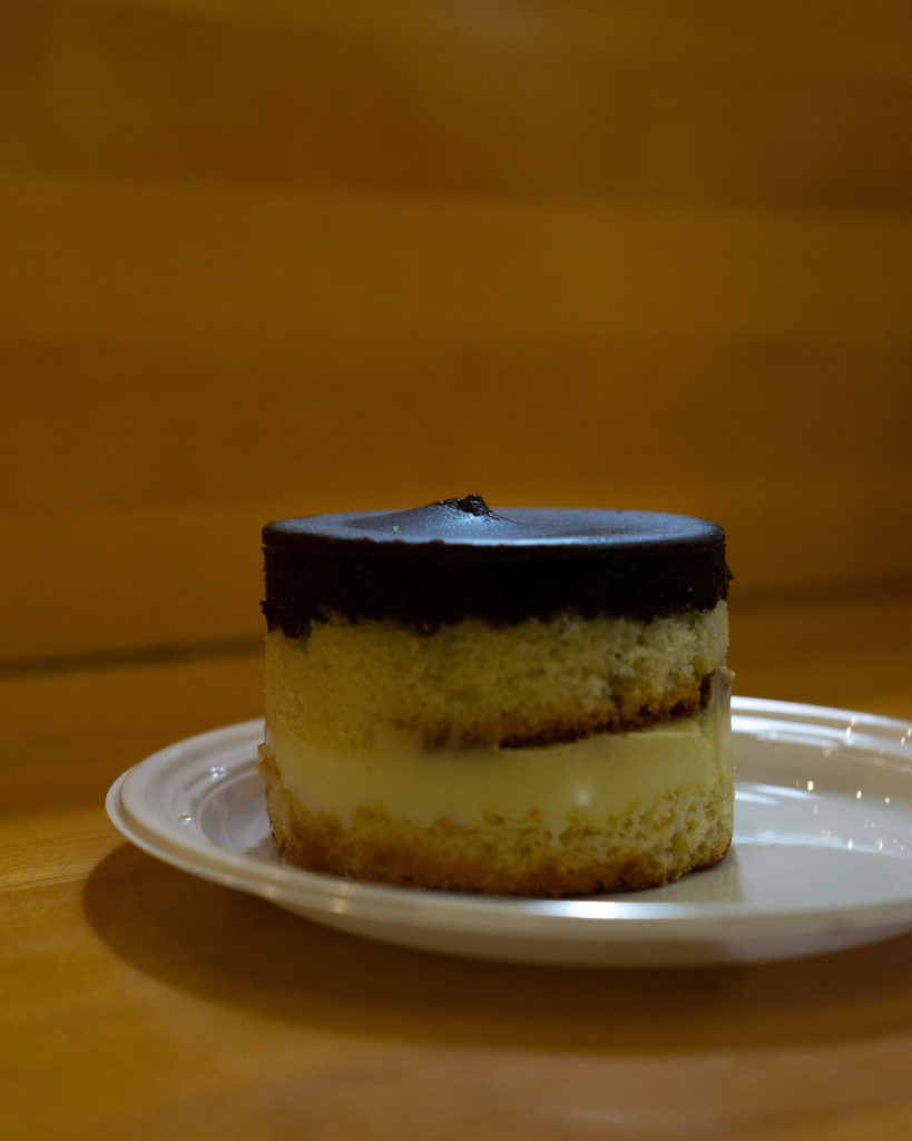 A slice of Boston's Cream Pie